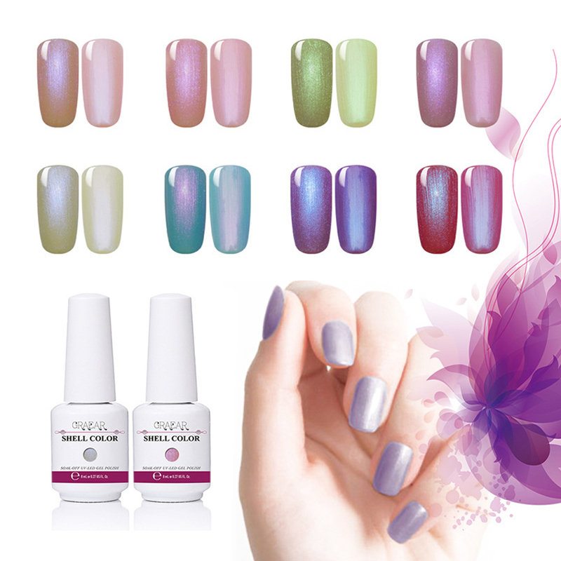 Gél Lak Na Nechty Shell Glow 8ml Namáčací Uv Gél Need Uv Led Lamp Gél Lak Na Nail Art