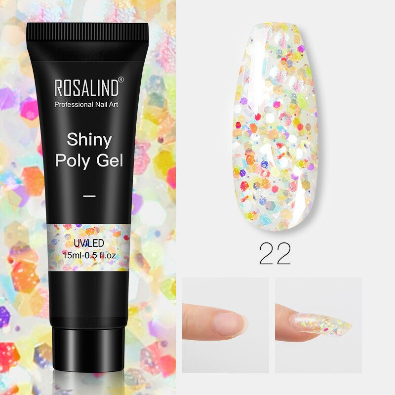 Lesklý Poly Trblietavý Predlžovací Gél Na Nechty Art Design Semipermanentný Uv Gél Builder Všetko Pre Manikúru Gellak Nail Gel