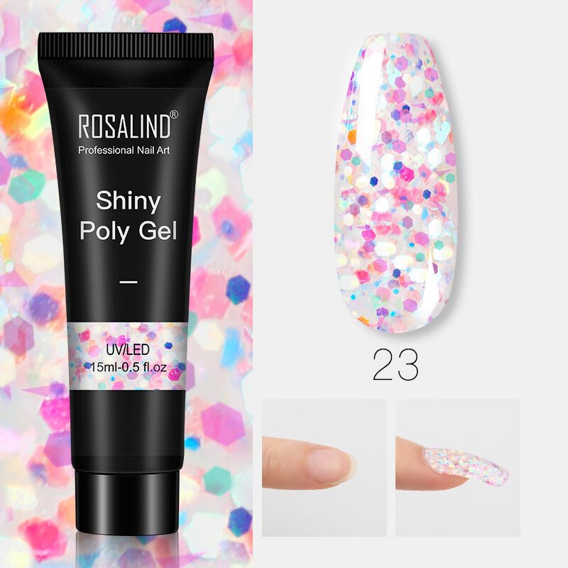 Lesklý Poly Trblietavý Predlžovací Gél Na Nechty Art Design Semipermanentný Uv Gél Builder Všetko Pre Manikúru Gellak Nail Gel