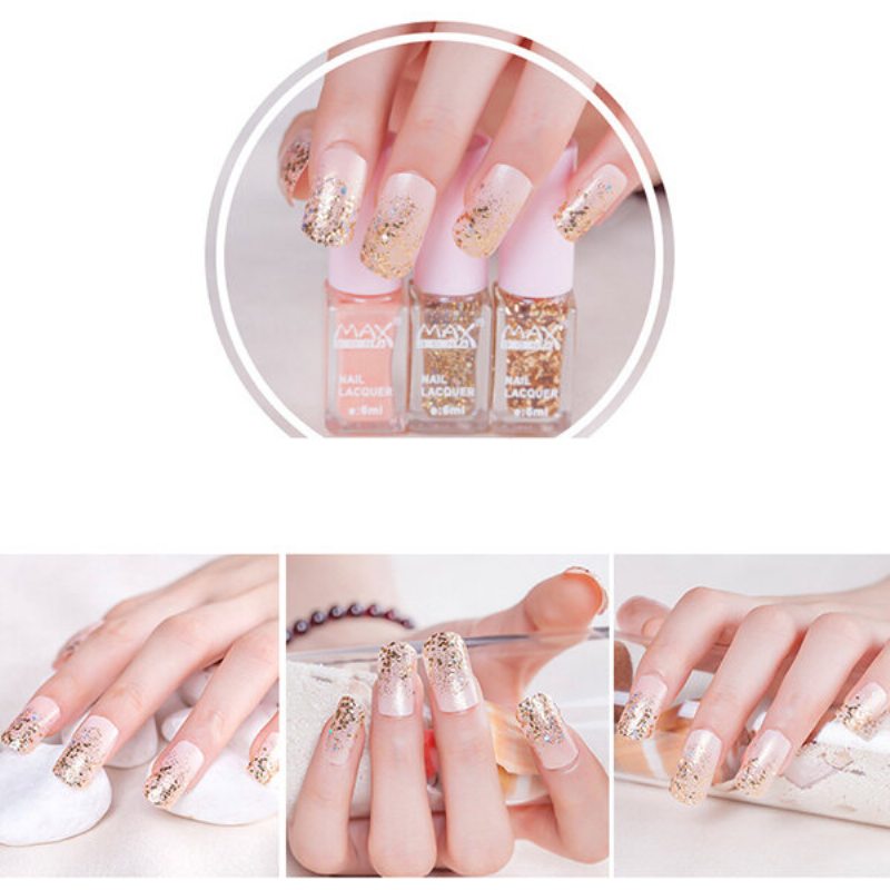 Maxdona 3 Colors/set Lak Na Nechty Gradient Color Cocktail Magic Nails Gel