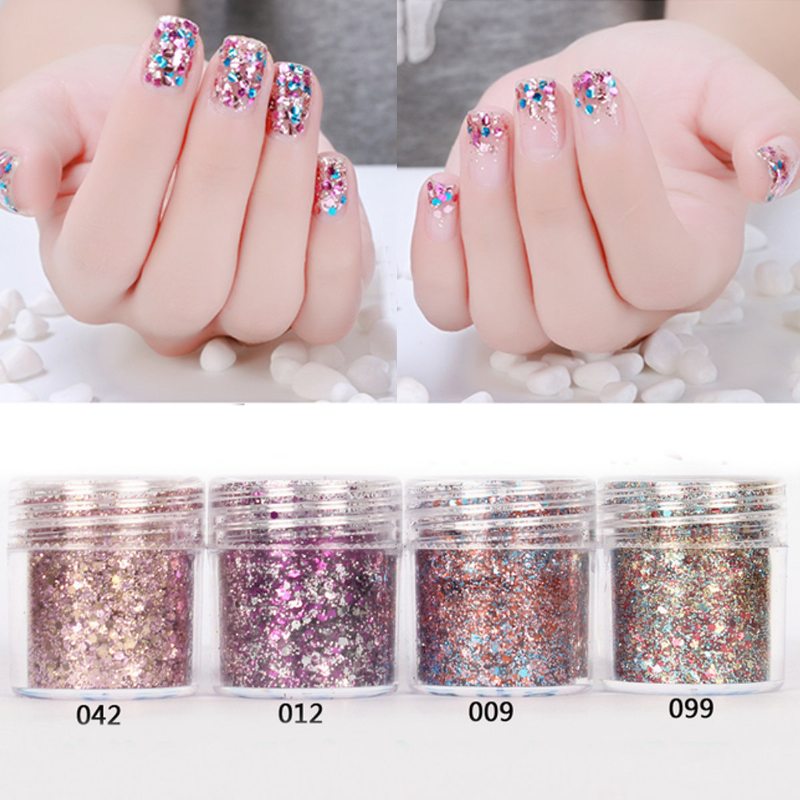 Nail Art Glitter Dust Powder Flitre Tipy Dekorácia 3d Manikúry