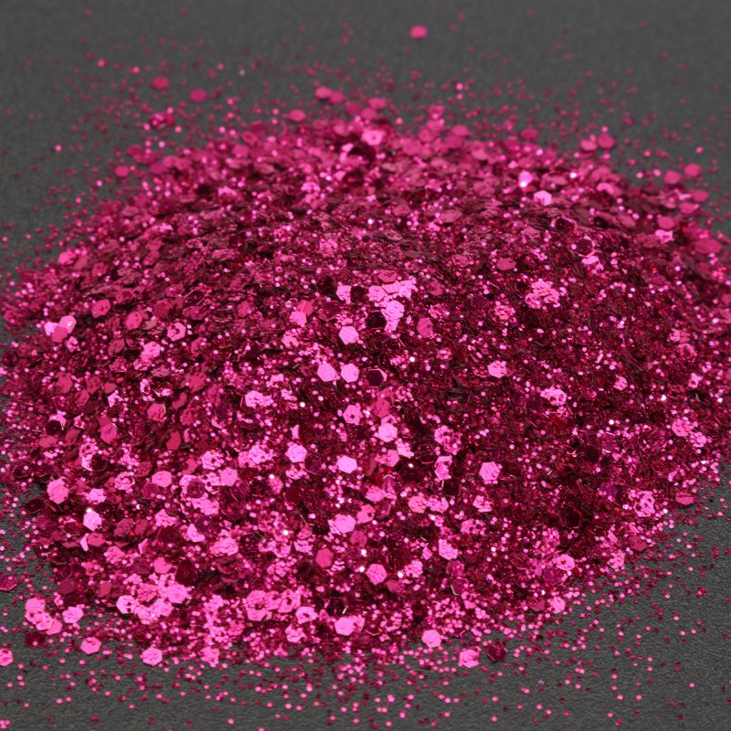 Rose Red Shining Mixed Glitter Powder Flitre Dekorácia Na Nechty Efekt Morskej Panny Prachu