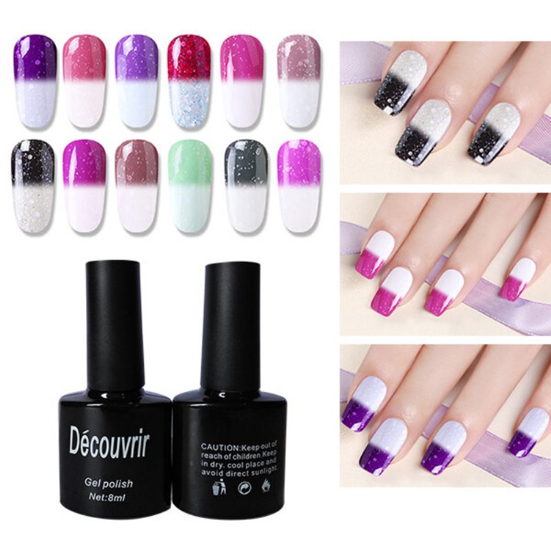 Termálny Uv Gél Nail Art Mood Color Changing Polish Lak 10ml