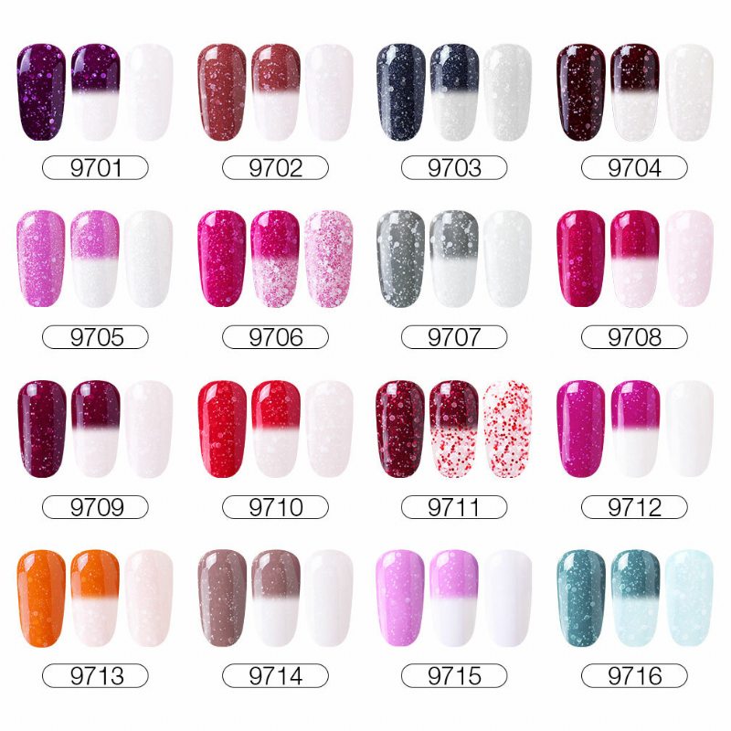 Termálny Uv Gél Nail Art Mood Color Changing Polish Lak 10ml