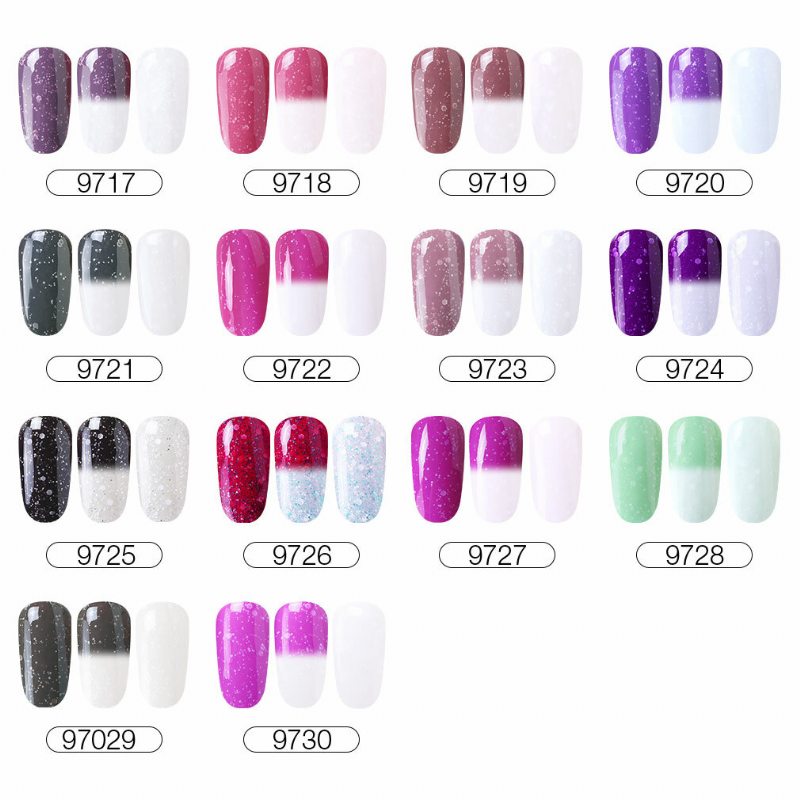 Termálny Uv Gél Nail Art Mood Color Changing Polish Lak 10ml