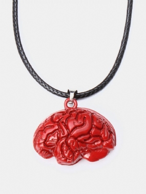 Brain Necklace Alloy Drip Red Náhrdelník Na Halloween