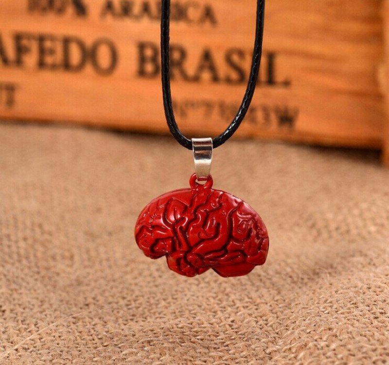 Brain Necklace Alloy Drip Red Náhrdelník Na Halloween