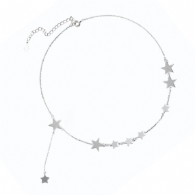 Náhrdelník Lucky Star Choker Originál Sterling Ornament S S925 Silver Pre Ženy Dievčatá