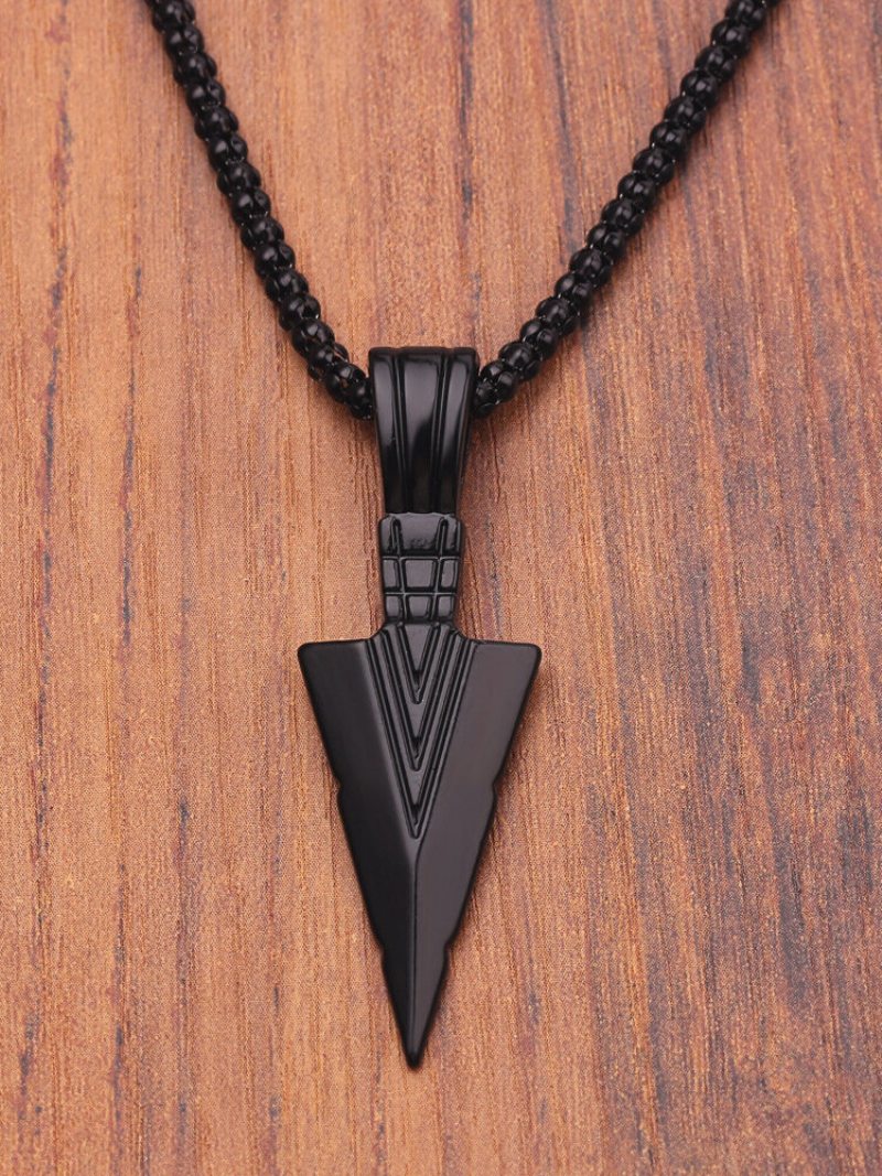 Vintage Triangle Arrow Men Dlhý Náhrdelník Šperky Darček