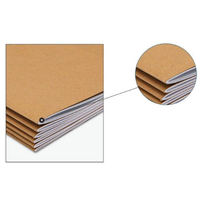 Simple Kraft Cover Cvičebnica Pre Študentov Čmáranica Nenatieraný Bezdrevný Papier 40 A 60 Strán A5 A B5 Notebook