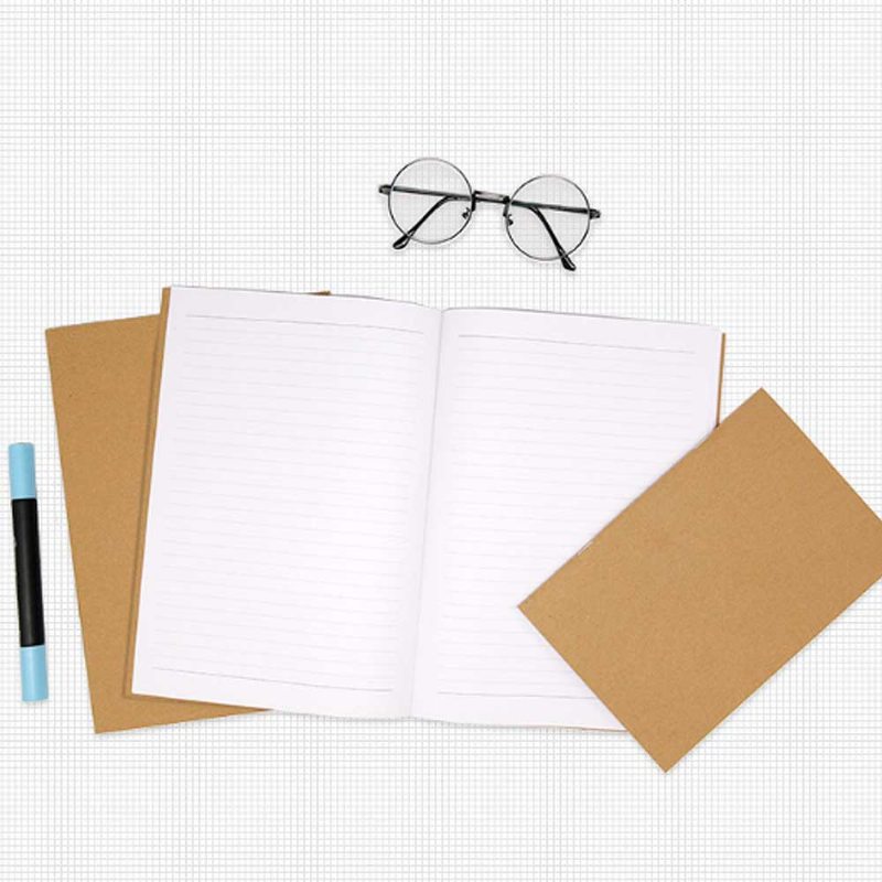 Simple Kraft Cover Cvičebnica Pre Študentov Čmáranica Nenatieraný Bezdrevný Papier 40 A 60 Strán A5 A B5 Notebook