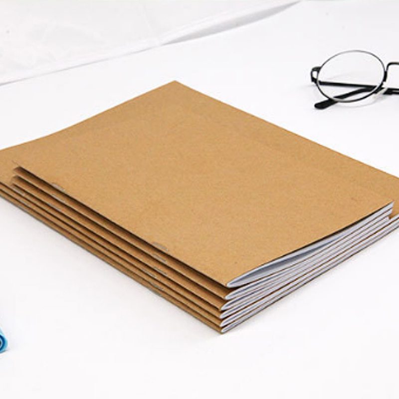 Simple Kraft Cover Cvičebnica Pre Študentov Čmáranica Nenatieraný Bezdrevný Papier 40 A 60 Strán A5 A B5 Notebook