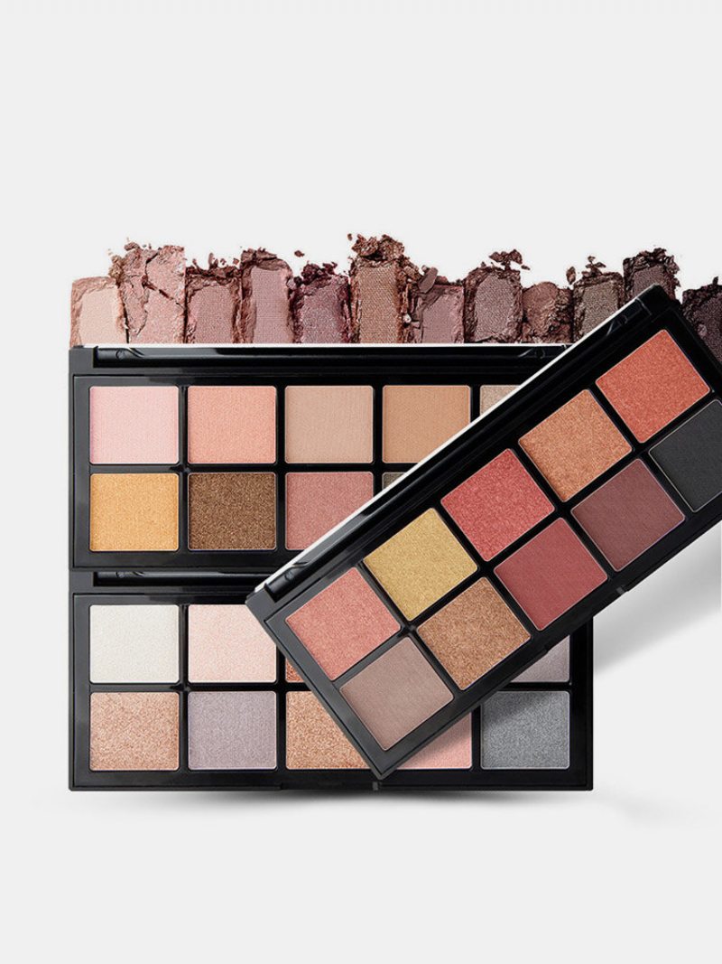 10 Farieb Smoky Eye Shadow Palette Trblietavé Farby Paleta Očných Tieňov S Dlhou Životnosťou