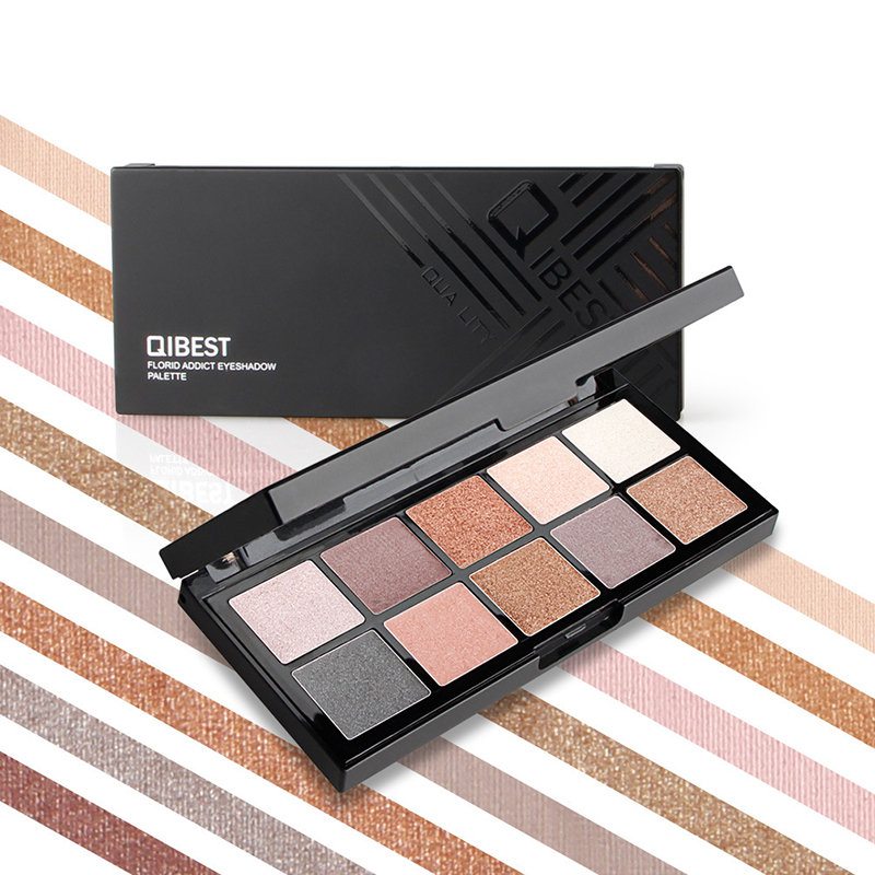 10 Farieb Smoky Eye Shadow Palette Trblietavé Farby Paleta Očných Tieňov S Dlhou Životnosťou