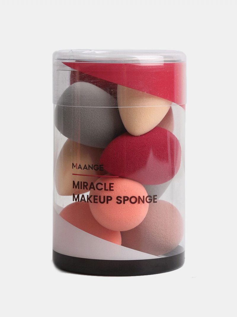 10 Ks Mini Make-up Puff Mokré-suché Dvojúčelové Tekvicové Vankúšiky Sponge Beauty Eggs