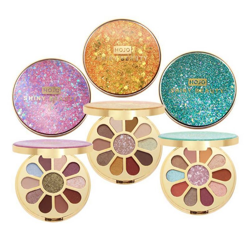 11-farebná Okrúhla Paleta Očných Tieňov Lesklá S Nástrojmi Na Líčenie Štetcom Najlepšie Darčeky Pre Lady Shimmer Eyeshadow