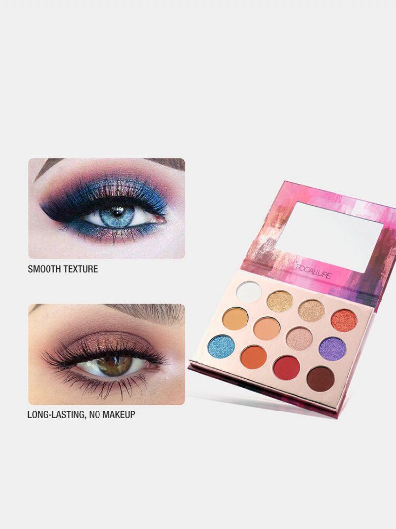 12 Farieb Paleta Matných Očných Tieňov Earth Color Nude Makeupdlhotrvajúce Očné Tiene