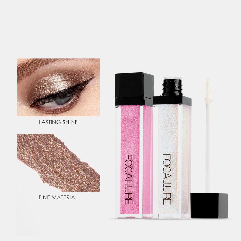 14 Farieb Tekuté Očné Tiene Flitre Earth Color Shimmer Rozjasňujú Make-up Vodotesné