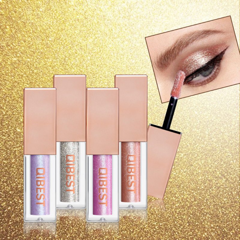 15 Farieb Diamond Pearlescent Liquid Eyeshadow Shine Colorful High Light Eye Makeup
