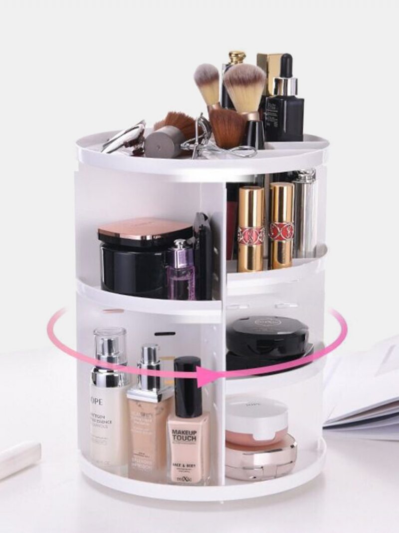 360 Otočný Organizér Na Make-up Odnímateľný Multifunkčný Kozmetický Úložný Box