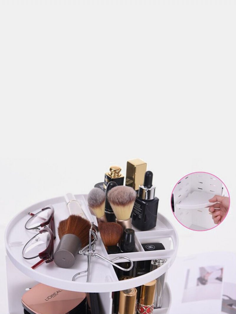 360 Otočný Organizér Na Make-up Odnímateľný Multifunkčný Kozmetický Úložný Box