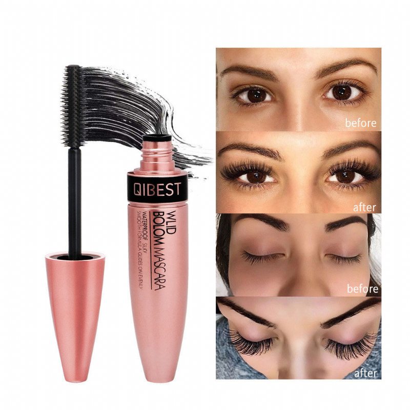 4d Maskara Vodeodolná Odolná Voči Potu Dlhotrvajúca Hustá Kučeravá Nevyblednutá Očný Make-up