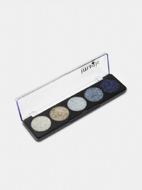 5 Farieb Glitter Powder Paleta Očných Tieňov S Flitrami Perleťový Make-up Pigment Smoky Eye Shadow