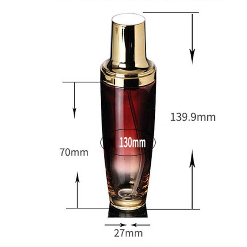 50 Ml Prázdna Pumpička Fľaštička Na Pleťovú Vodu S Pumpičkou Dámska Malá Plniteľná Sklenená Fľaša Rozprašovač Na Make-up Kozmetický Základový Krém S Esenciálnym Olejom