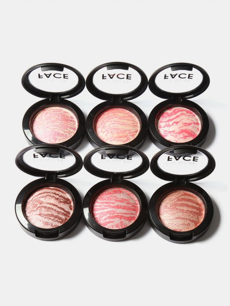 6 Farieb Blush Hydratačná A Rozjasňujúca Pleťová Lícenka S Vysokým Leskom