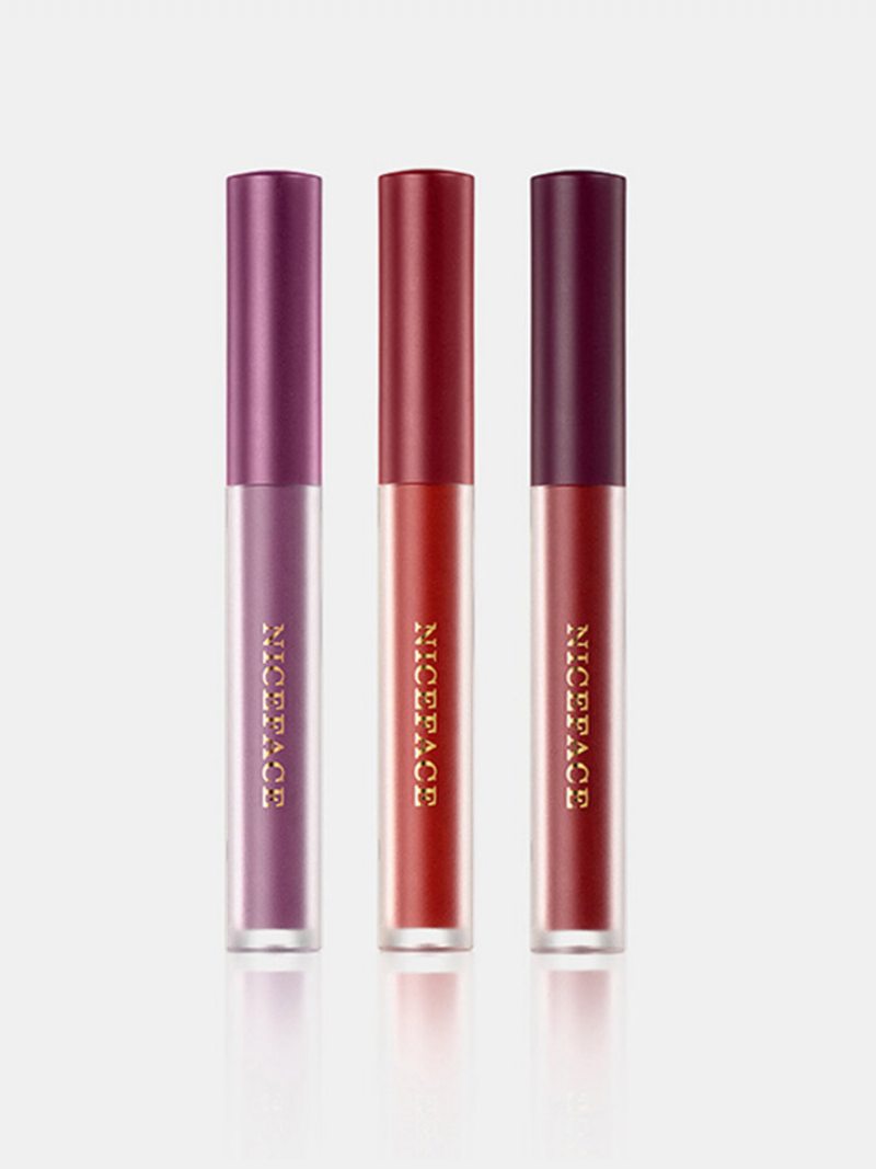 6 Ks Matte Lip Glaze Set Velvet Non-stick Cup Vodotesný Make-up S Leskom Na Pery