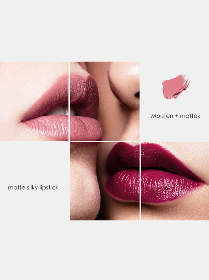 6 Ks Matte Lip Glaze Set Velvet Non-stick Cup Vodotesný Make-up S Leskom Na Pery