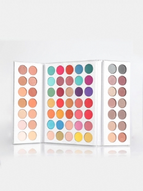 63colors Pro Paleta Očných Tieňov Dymové Matné Očné Tiene S Dlhotrvajúcim Trblietavým Zvýrazňovačom Bronzer