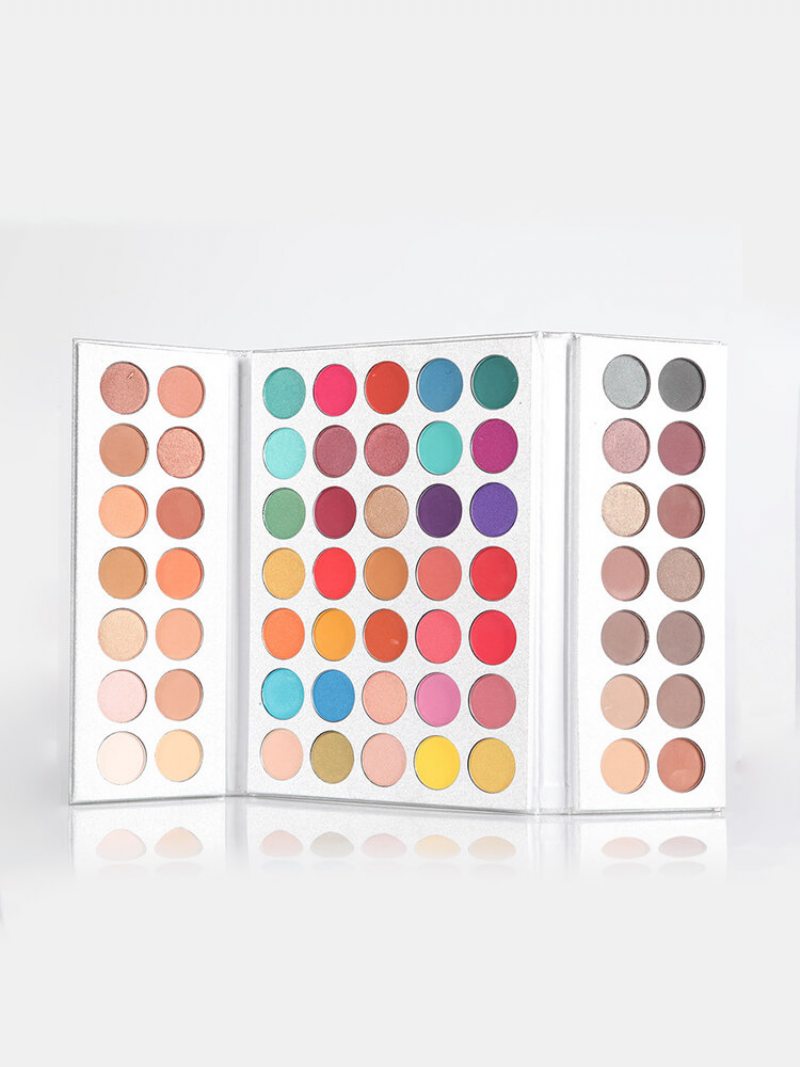 63colors Pro Paleta Očných Tieňov Dymové Matné Očné Tiene S Dlhotrvajúcim Trblietavým Zvýrazňovačom Bronzer