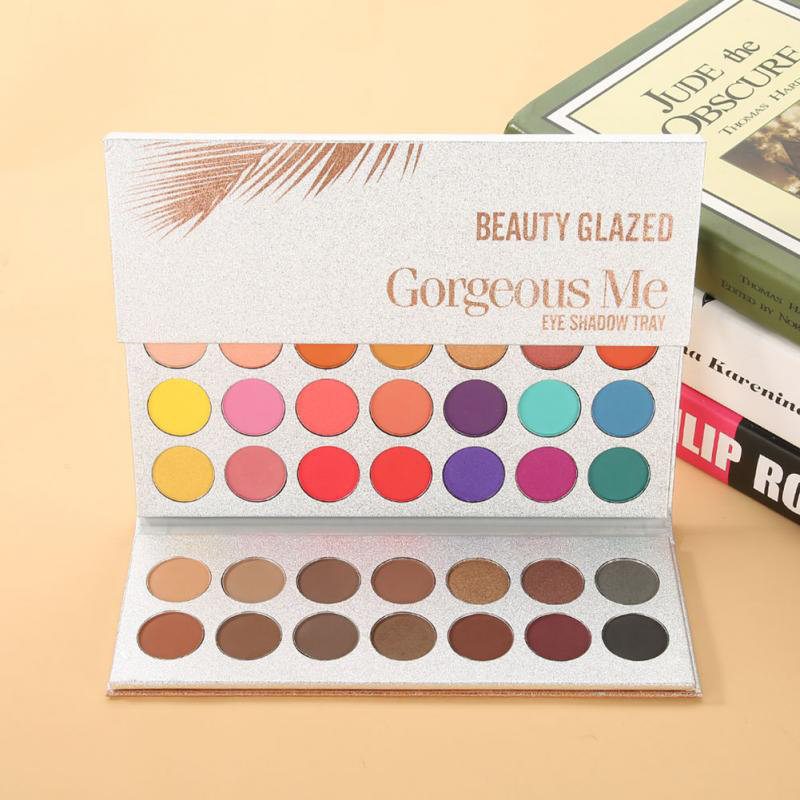 63colors Pro Paleta Očných Tieňov Dymové Matné Očné Tiene S Dlhotrvajúcim Trblietavým Zvýrazňovačom Bronzer