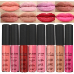 8 Farieb Soft Matte Lip Gloss Tekutá Tyčinka S Dlhotrvajúcim Make-upom Kozmetika