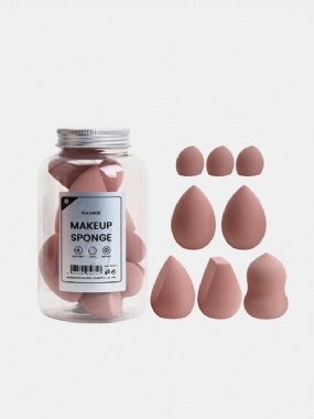 8 Ks/fľaša Makeup Puff Beauty Eggs Mokré Sušenie Dvojúčelové Tekvicové Piškótové Vajíčka