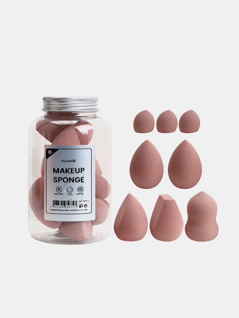 8 Ks/fľaša Makeup Puff Beauty Eggs Mokré Sušenie Dvojúčelové Tekvicové Piškótové Vajíčka