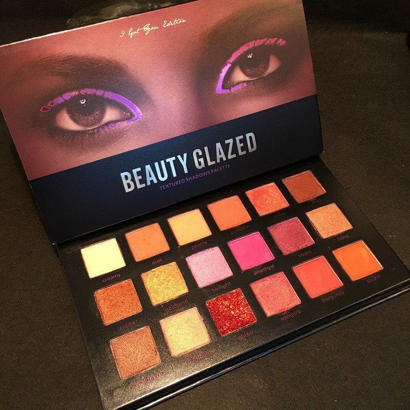 Beauty Glazed Matné Trblietavé Očné Tiene Paleta Očných Tieňov Očný Make-up Glitter Prirodzený Dlhotrvajúci