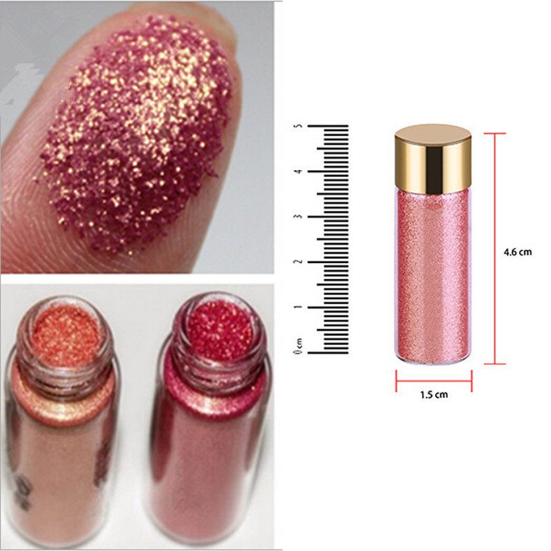 Calance Diamond Mermaid Glitter Očné Tiene Flash Powder Pigment Vodotesné Dlhotrvajúce 6 Farieb