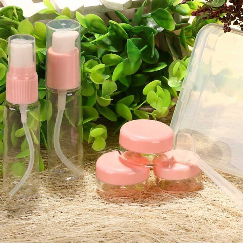 Cestovná Mini Plastová Priehľadná Prázdna Kozmetická Nádoba Na Make-up Fľaša S Krémovým Šampónom 6ks/sada