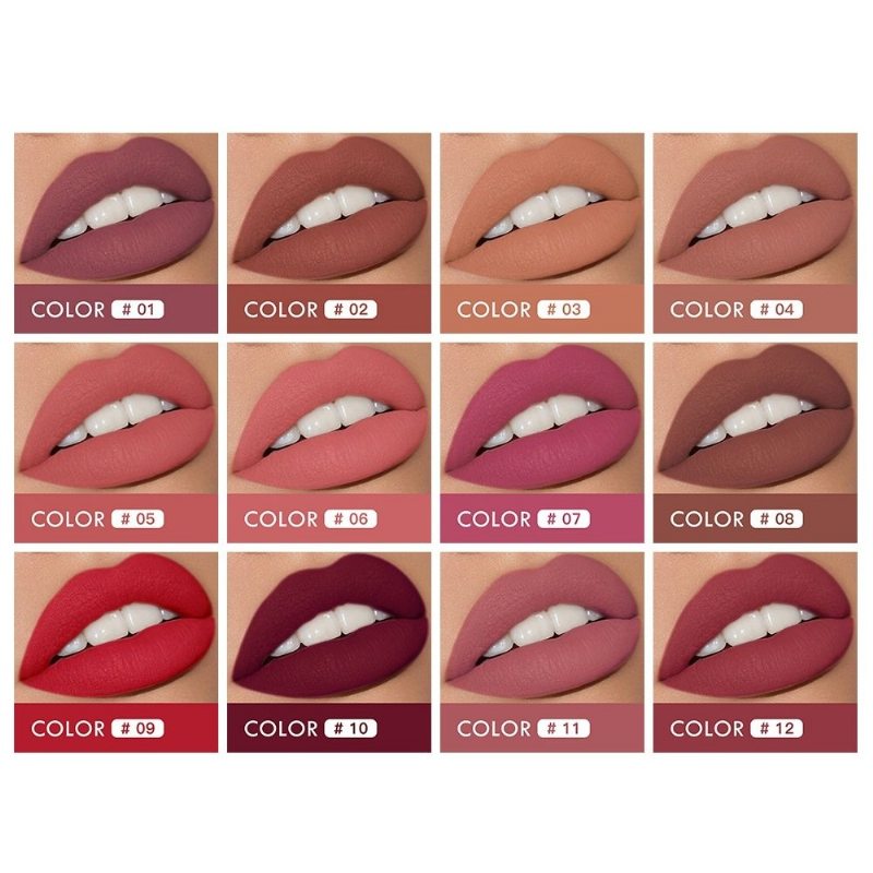 Dvojhlavý Natural Long-lasting Lipstick Nelepivý Cup Matte Lip Gloss 2v1 Makeup