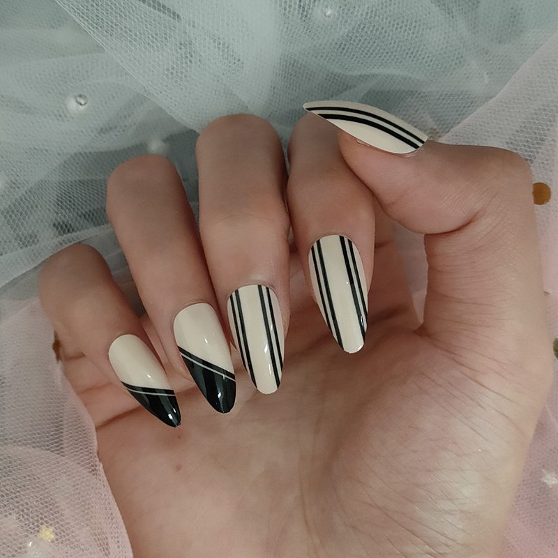 Fashion Nails Press On Girls Finger Beauty Falošný Klinec