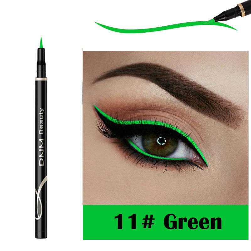 Fluorescenčné Pero Na Tekuté Očné Linky S 12 Farbami Dlhotrvajúce Vodotesné Na