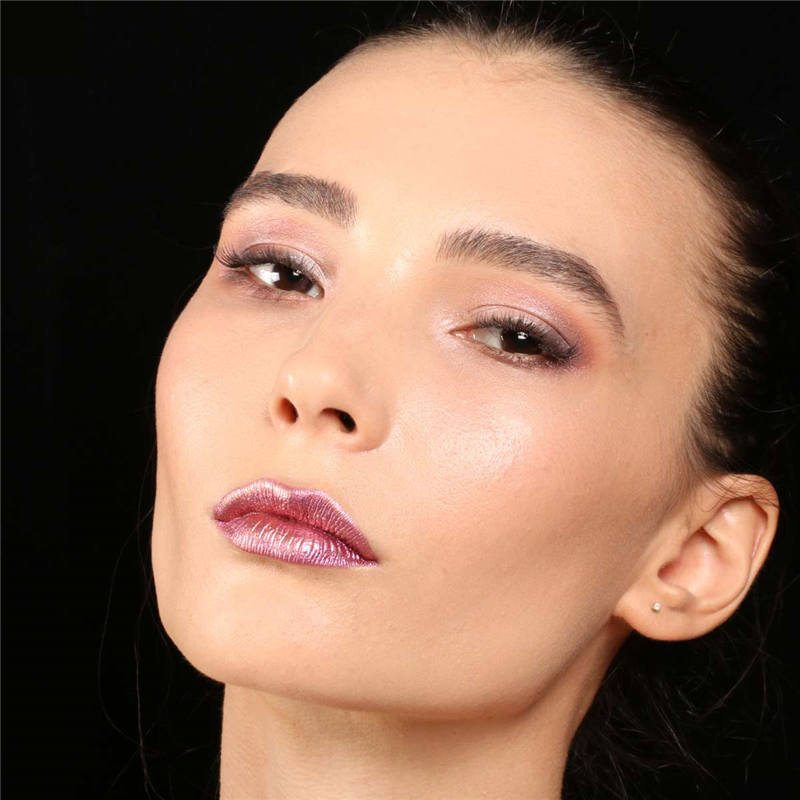 Glitter Lip Gloss Makeup Long Lasting Nude Shimmer Metallic Liquid Lipstick