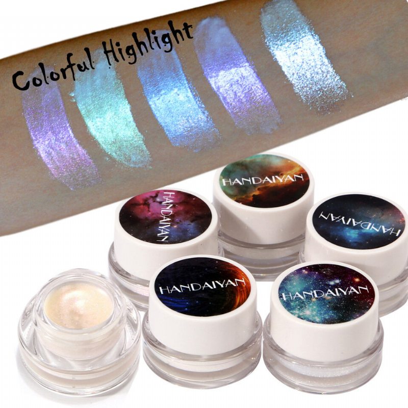 Handaiyan Shimmer Highlighters Cream Brighten Contour Base Bronzers Face Highlight Makeup Colorful