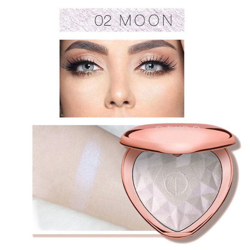 Heart Shimmer Highlighters Palette Lasting Glow Face Highlighter Prášok Na 3d Líčenie Tváre