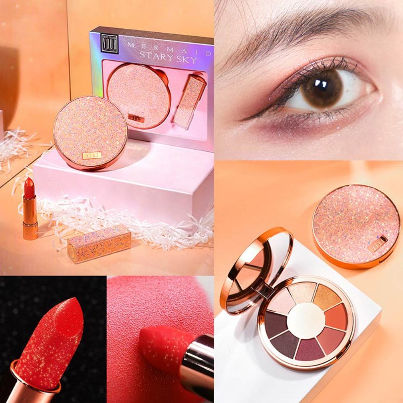 Hviezdna Obloha Beauty Set Box Študentský Fairy Eye Shadow Disc Internet Explosion Set Box Darčeková Sada