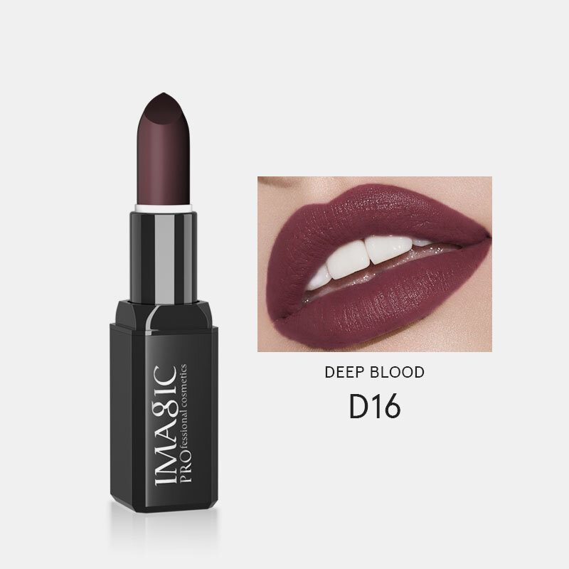 Imagic Matte Velvet Lipstick 16colors Vodeodolný Dlhotrvajúci Nahý Lesklý Rúž