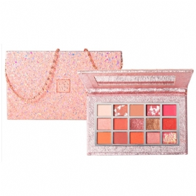 Kozmetický Make-up 15 Farebných Trblietavých Očných Tieňov Vodotesné Paletky Na Líčenie Easy Clean Palette