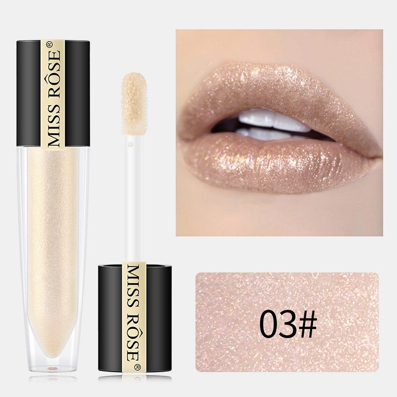 Lesk Na Pery Vodotesný Tekutý Hydratačný Krém Na Polarized Cosmetic Pearl Glitter Lip Plumpe